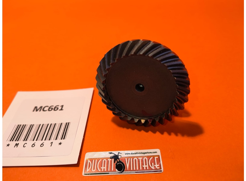 Bottom bevel gear original, new, excellent for all single cylinder wide case and narrow case engines Ducati Z=21-30