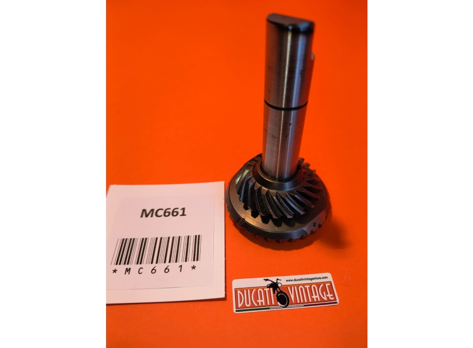 Bottom bevel gear original, new, excellent for all single cylinder wide case and narrow case engines Ducati Z=21-30