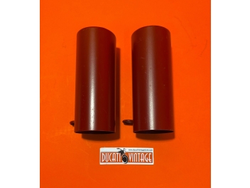 Pair of Upper Steel Fork Shrouds Ducati 31.5mm – 6-Hole Version – Restored