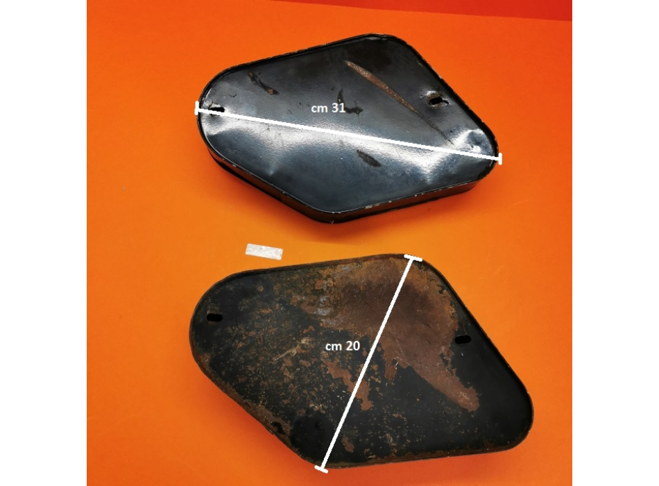 Pair of used storage cases original for Ducati motorcycles with outfitting for traffic police