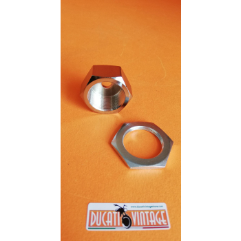 Pair of nuts for steering head tube for Ducati RT