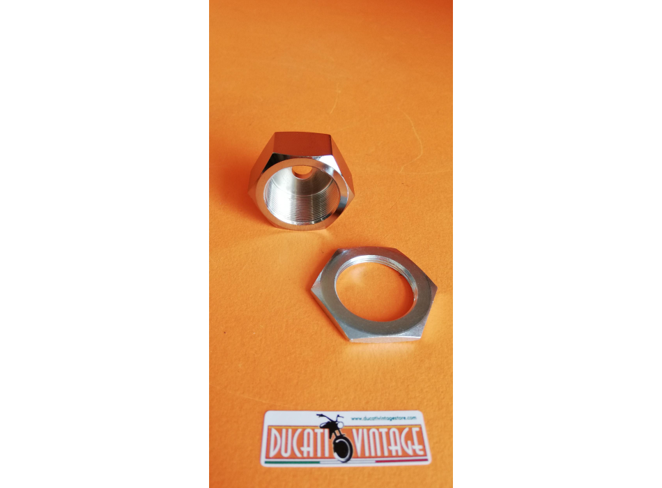 Pair of nuts for steering head tube for Ducati RT