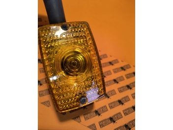 Pair of CEV rectangular direction indicators for used 70s motorcycles