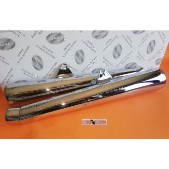 Pair CONTI original silencer left and right for Ducati Pantah  Ducati code: 0661.84.100 + 0661.84.105