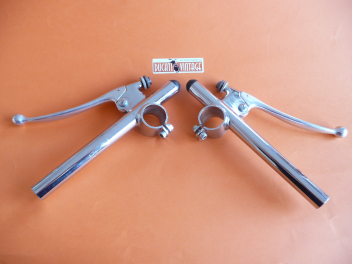 Pair of original Tommaselli clipons for fork diam. 31.5 new in excellent condition, for DUCATI bikes narrow case