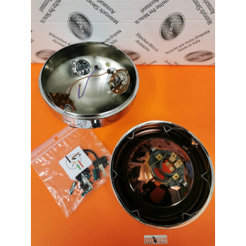 Full Aprilia headlight flat model chromium-plated for Ducati Desmo Yellow