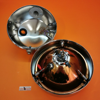 Aprilia complete headlight for Ducati 750S model with only 3 warning lights