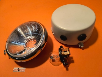 Complete headlight for Ducati 250cc Scrambler America year 1962/1965 - to be painted -.