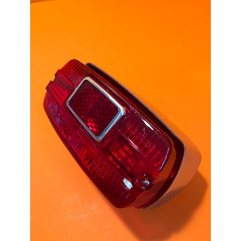 Taillight rectangular in aluminium,  partially original, Ducati narrow, wide case