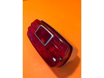 Taillight rectangular in aluminium,  partially original, Ducati narrow, wide case