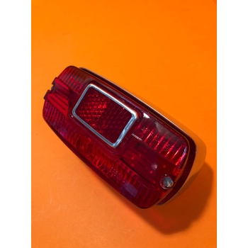 Taillight rectangular in aluminium,  partially original, Ducati narrow, wide case