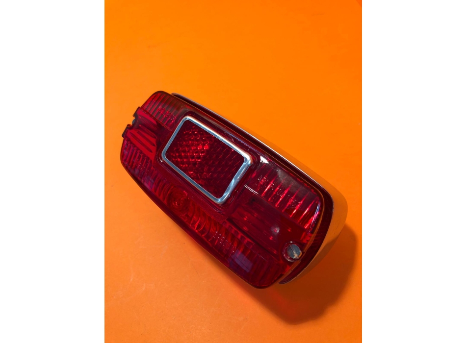 Taillight rectangular in aluminium,  partially original, Ducati narrow, wide case