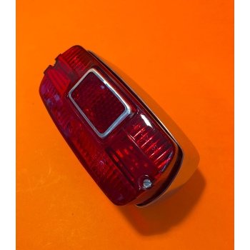 Taillight rectangular in aluminium,  partially original, Ducati narrow, wide case