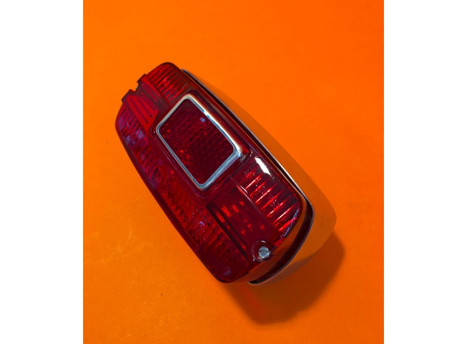 Taillight rectangular in aluminium,  partially original, Ducati narrow, wide case