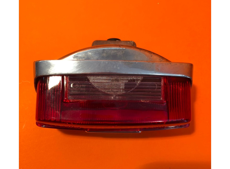 Taillight rectangular in aluminium identical original Ducati narrow, wide case