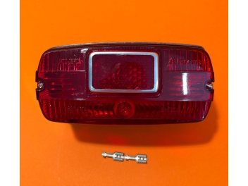 Taillight rectangular in aluminium identical original Ducati narrow, wide case
