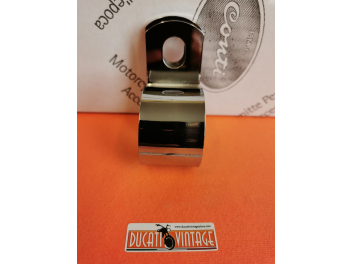 Chrome-plated clamp supporting the exhaust manifold long type of Ø 38
