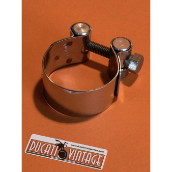 Ø 38 exhaust pipe to silencer clamp whit screw Ducati narrow and wide case