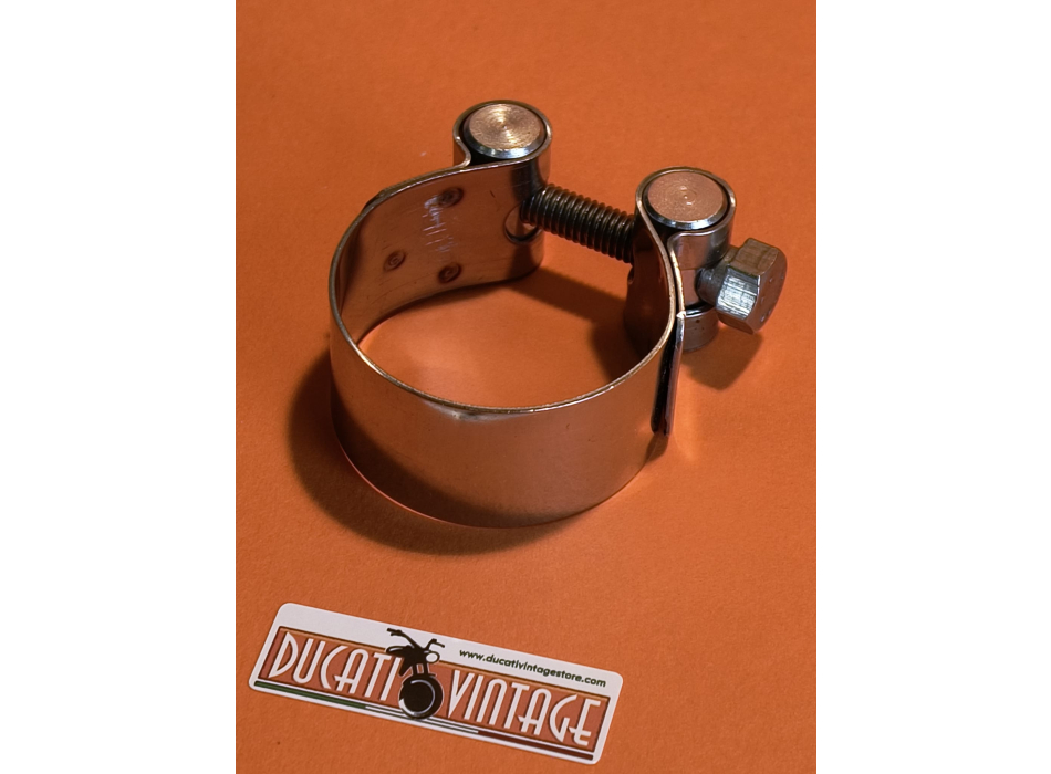 Ø 38 exhaust pipe to silencer clamp whit screw Ducati narrow and wide case