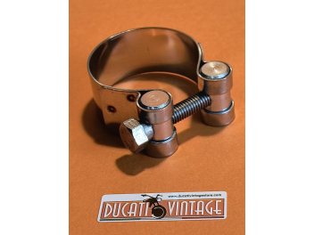 Ø 38 exhaust pipe to silencer clamp whit screw Ducati narrow and wide case
