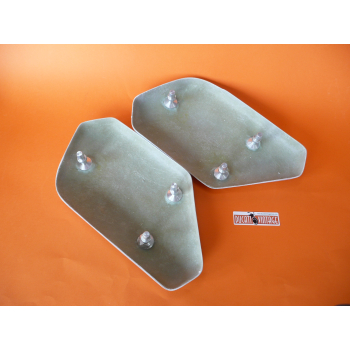 2 fibreglass fairings, perfect replica, with alum. connection, for Ducati Desmo Yellow