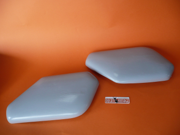 2 fibreglass fairings, perfect replica, with alum. connection, for Ducati Desmo Yellow