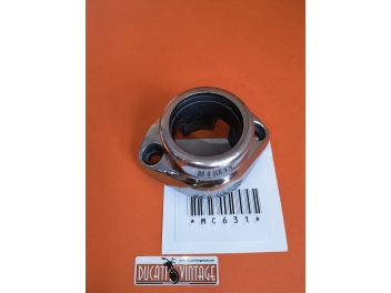 Aluminum base flange for distribution protection sleeve (bevel gear) for all 450cc Ducati single cylinders, original, used in excellent condition, like new