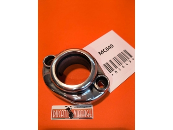 Aluminum base flange for distribution protection sleeve (bevel gear) for all 450cc Ducati single cylinders, original, used in excellent condition, like new