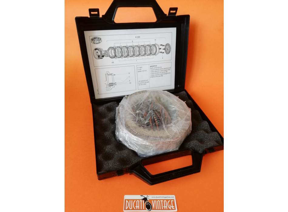 Surflex clutch plate set+clutch springs for Ducati bevel gear models 750 860 900