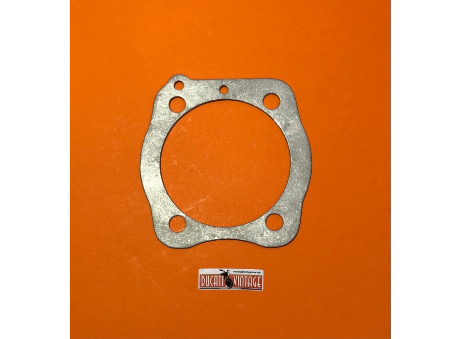 Original (NOS) 1mm aluminum cylinder base gasket for Ducati wide-case 250 and 350cc engines