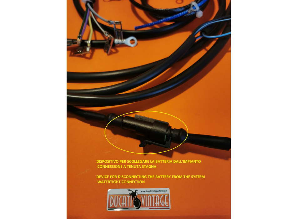 Full wiring loom  points ignition Ducati Scrambler, Desmo Silver Shotgun, Mark3