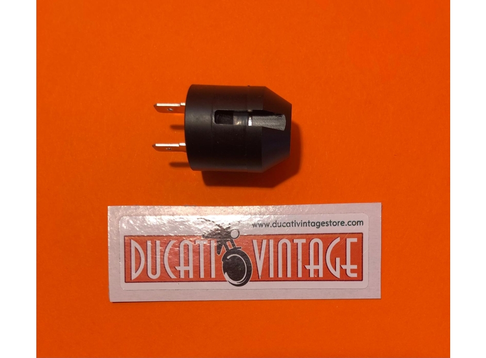 Stop switch on front brake cable, original replica Ducati Scrambler, Yellow, Mark3