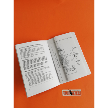 Instructions for use and maintenance Ducati 750 GT in Italian language