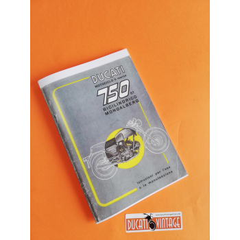 Instructions for use and maintenance Ducati 750 GT in Italian language