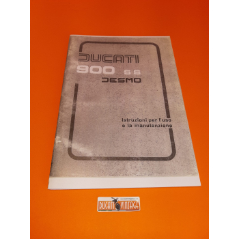 Instructions for use and maintenance Ducati 900 SS Super Sport Desmo in Italian language