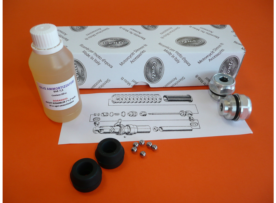 1 REVISION  KIT shock absorber back for Ducati Scrambler
