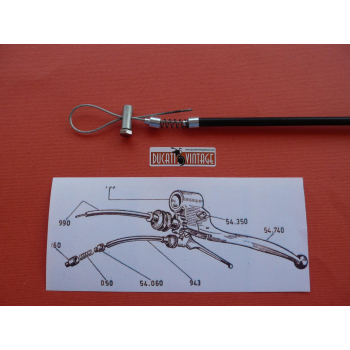 Kit cables: front brake,starter,throttle,clutch,decompressor lifter Ducati RT