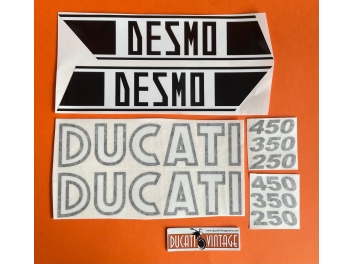 Ducati Silver Shotgun Decal Kit