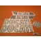 Ducati Silver Shotgun Decal Kit