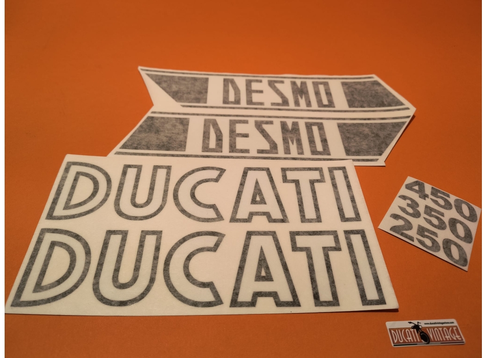 Ducati Silver Shotgun Decal Kit