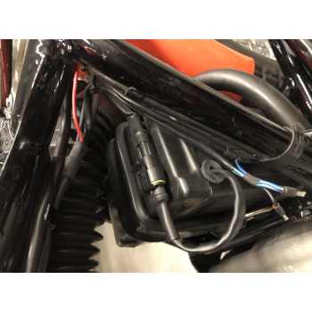 modification kit via watertight coupler for lead-gel batteries to be used with 6V or 12V battery charger