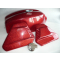 Kit fiberglass petrol tank + 2 tool box cover for Ducati 750 GT red color