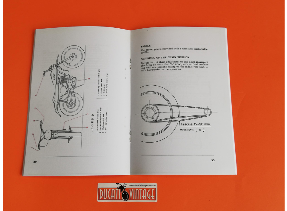 Book Instructions for use and maintenance Ducati RT 