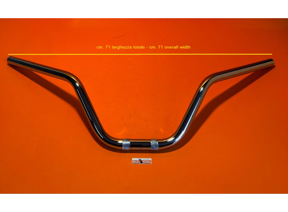 Sport type chromium-plated handlebar for Ducati Scrambler 1st and 2nd series