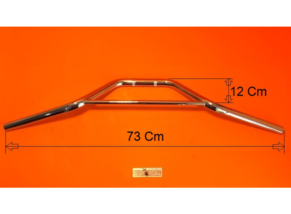Handlebar Ø 22 with crossbar, overall width cm 71 DUCATI 250cc Scrambler America 1962/67 Ducati Scrambler 125 and for motorbikes Cross, Regularity, Enduro models with cross bar