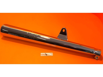 long cone type Conti silencer for Ducati single wide case, Scrambler, Shotgun, Yellow, Mark3, RT