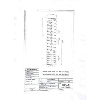 rear suspension shock absorber springs Ducati Scrambler, Ducati Mark3