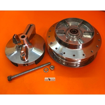 Original rear hub, used, reconditioned, for all Ducati wide-case single-cylinder engines