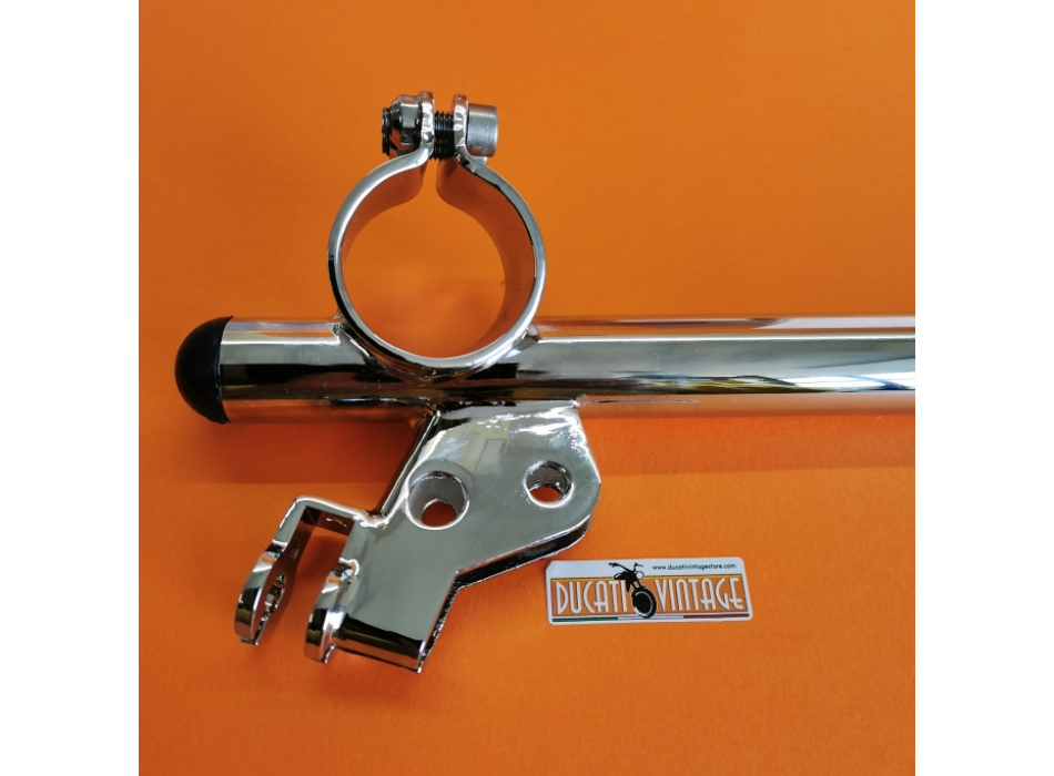 Verlicchi n. 1 right clip-on fork Ø 35 Ducati Yellow and Ducati Silver Shotgun