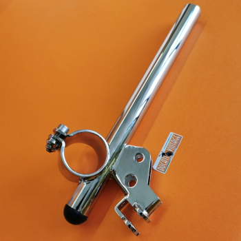 Verlicchi n. 1 right clip-on fork Ø 35 Ducati Yellow and Ducati Silver Shotgun